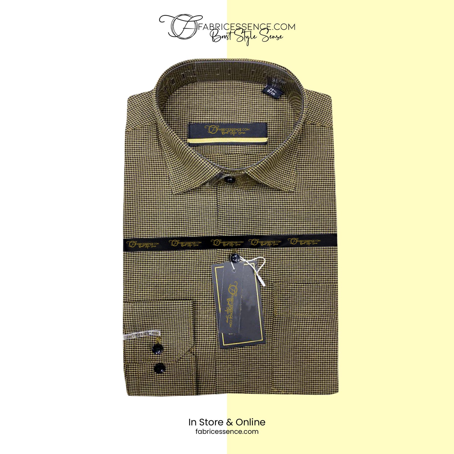 A Men's Check Formal Shirt - CFS-0052