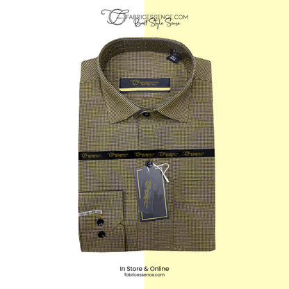 A Men's Check Formal Shirt - CFS-0052