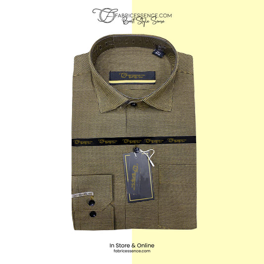 A Men's Check Formal Shirt - CFS-0052