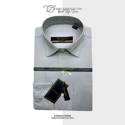 Self DOT Design Dobby Formal Shirt - Grey || DFE2407