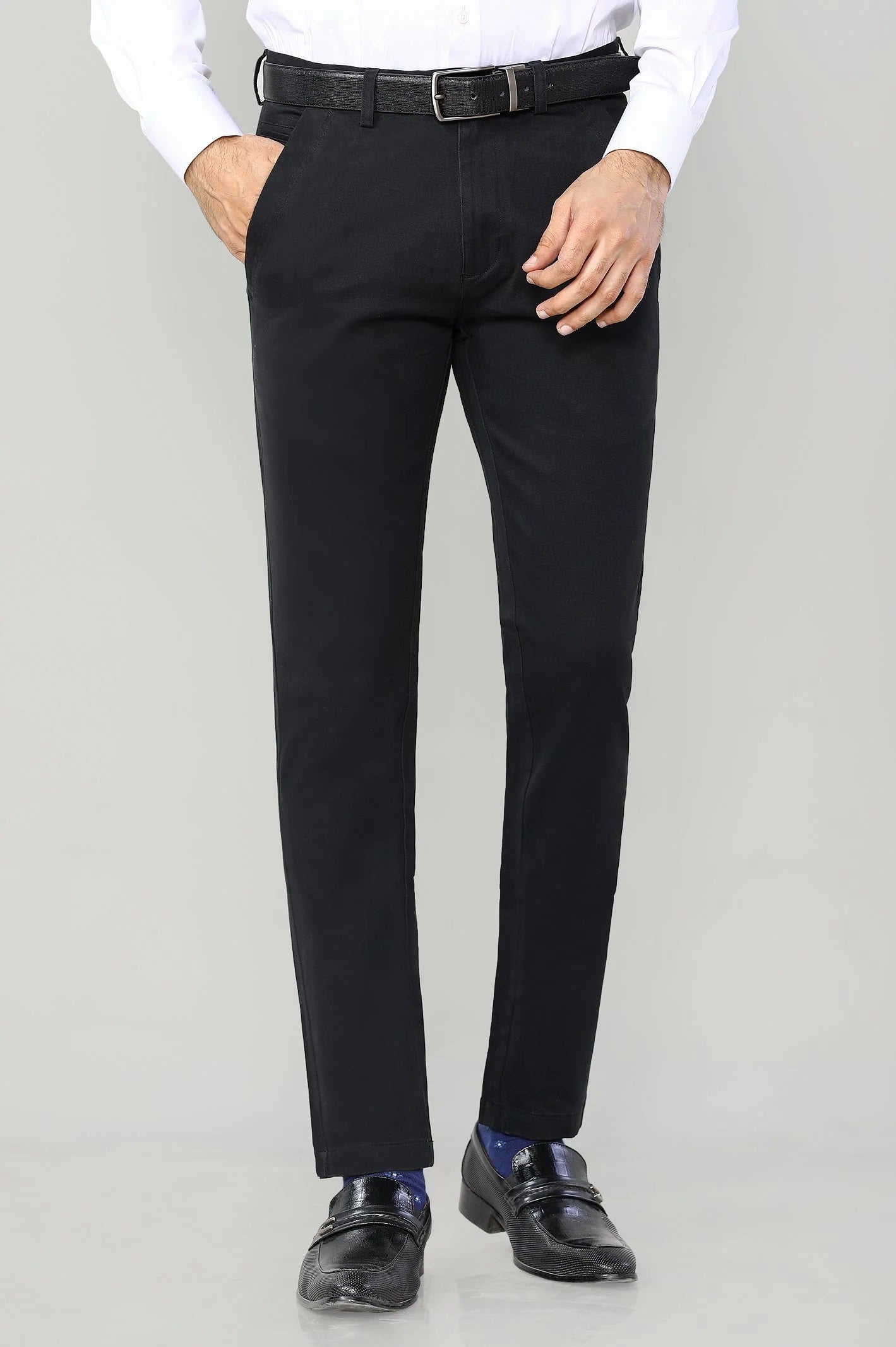 Men's Formal Executive Dress Trouser Pant || Black 3015 – Fabricessence.com
