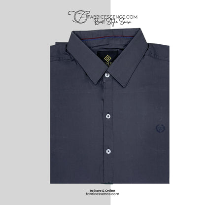 Mens Casual Shirt -Dark Grey || SCS0034