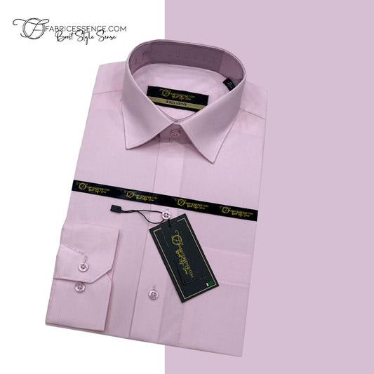 Men's ||  Pink || Plain Formal Shirt - FE1199BP