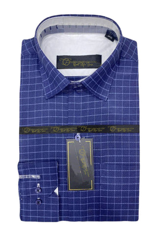 Check Formal Shirt - CSM-2408 | Size 17 to 17.5