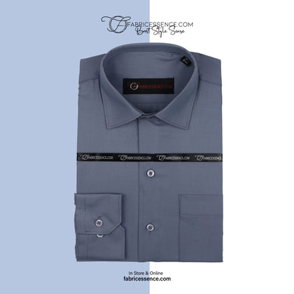 Plain Men's || Grey || Formal Shirt - FE1199CC