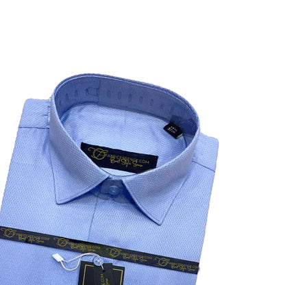 Self DIAMOND Design Dobby Formal Shirt - Sky Blue|| DFE2401