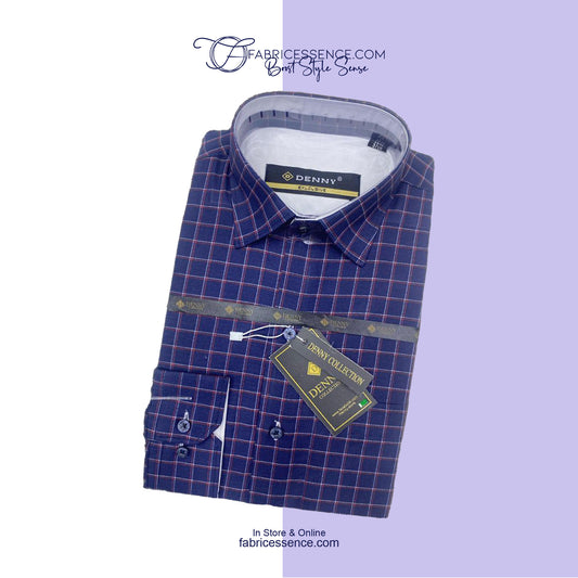 Men's Check Formal Shirt - CFS-0004