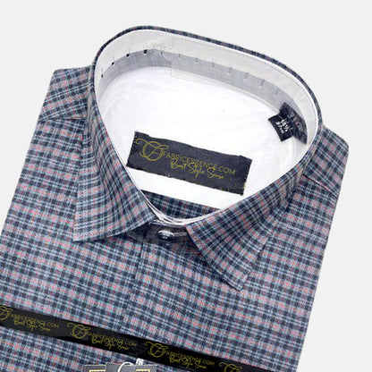 A Men's Check Size 17 to 17.5 Formal Shirt - CSM-2413