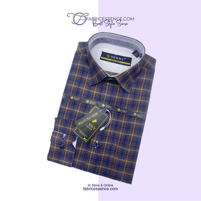 Men's Check Formal Shirt - CFS-0006