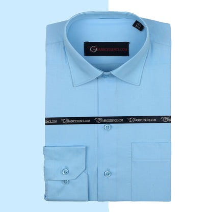 Plain Men's || Aqua || Formal Shirt - FE1199CC