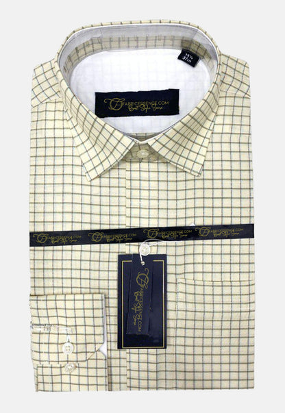 Check Formal Shirt - CSM-2414 | Size 17 to 17.5, Full Sleeves, Premium Cotton