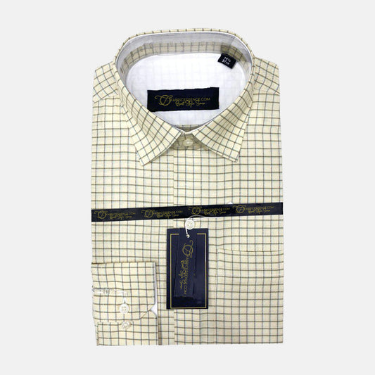 A Men's Check Size 17 to 17.5 Formal Shirt  - CSM-2414
