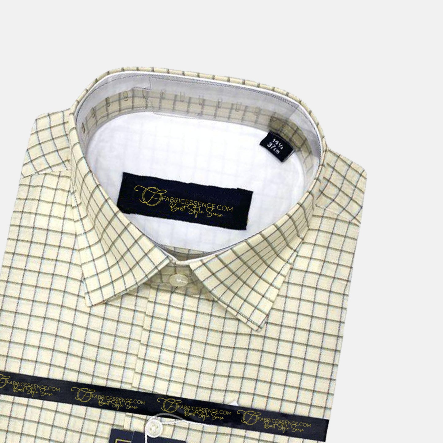 Check Formal Shirt - CSM-2414 | Size 17 to 17.5, Full Sleeves, Premium Cotton