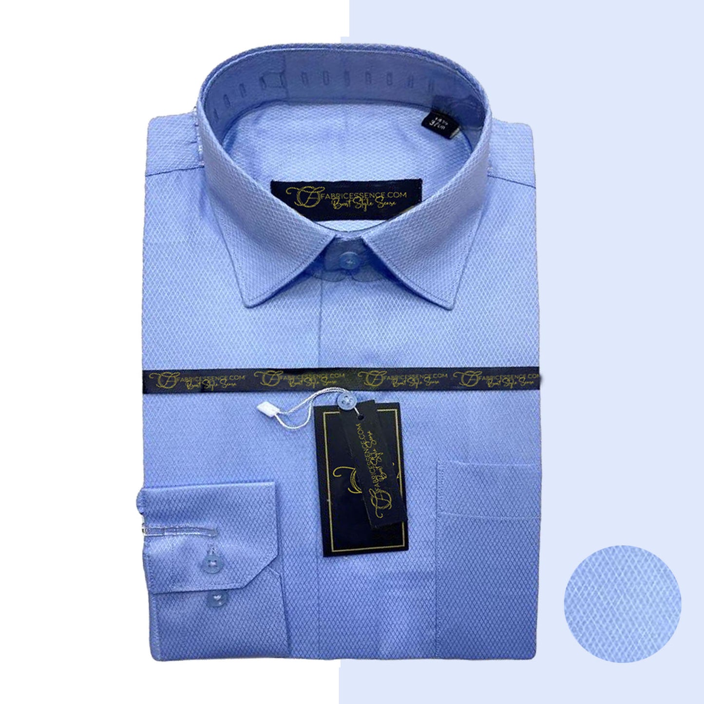 Self DIAMOND Design Dobby Formal Shirt - Sky Blue|| DFE2401