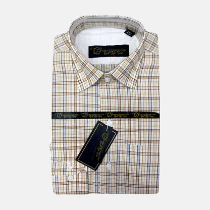 A Men's Check Size 17 to 17.5 Formal Shirt - CSM-2402