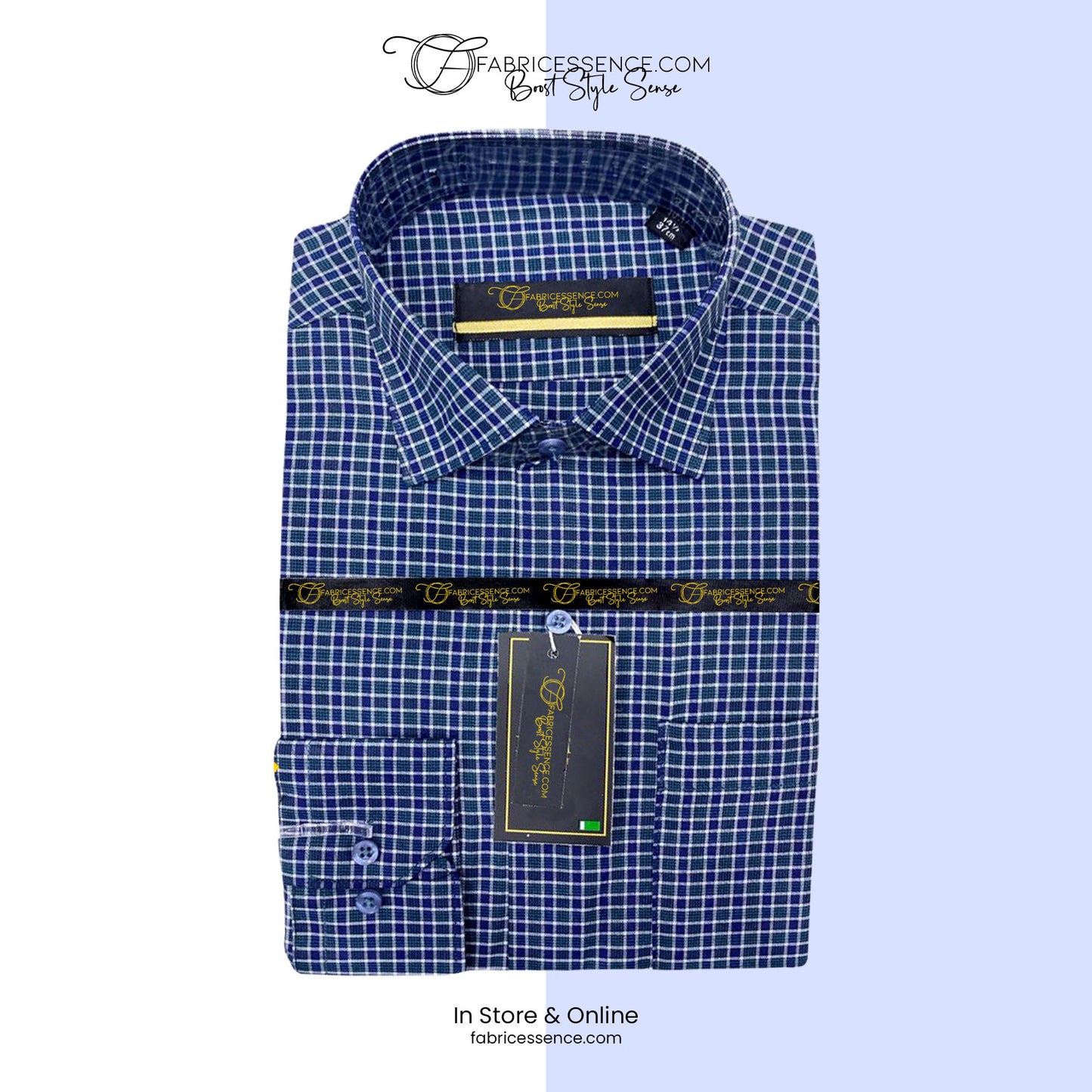 A Men's Check Formal Shirt - CFS-0048