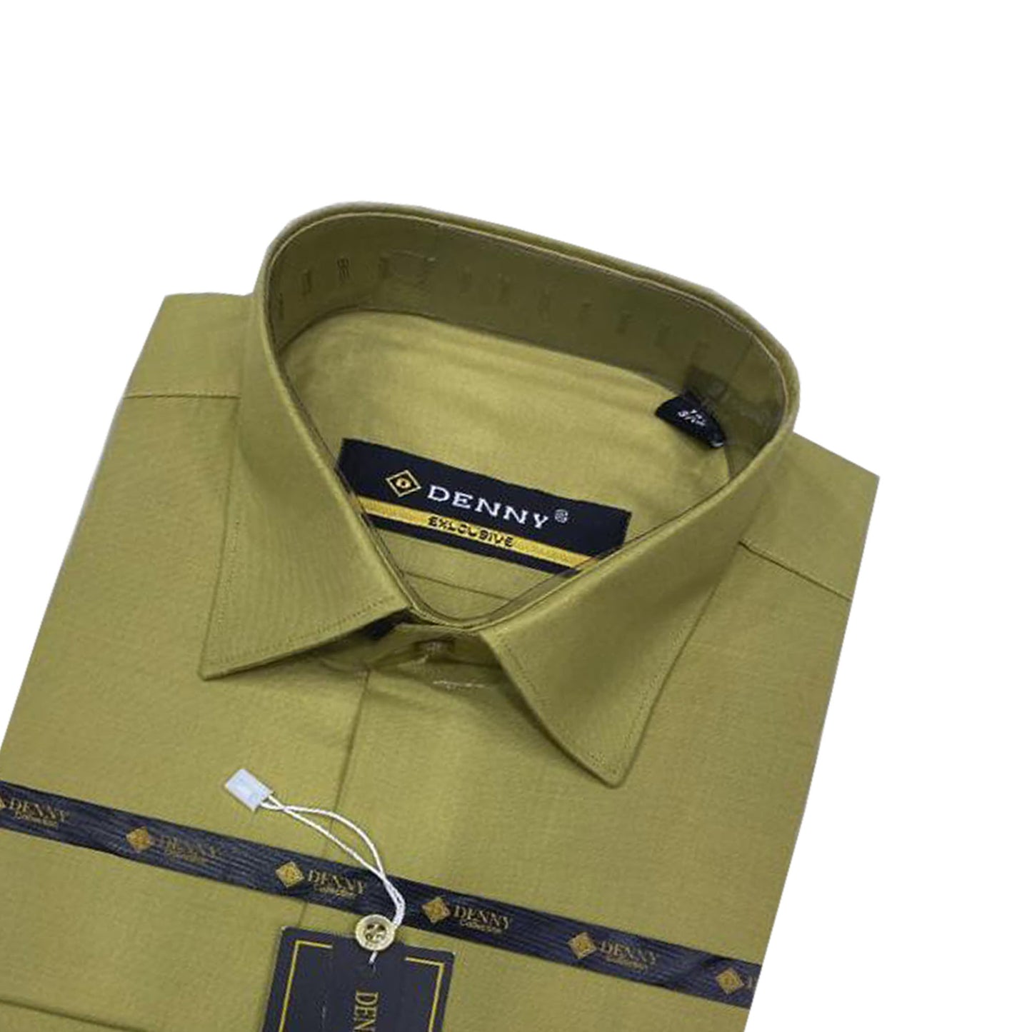 Men's || Olive  || Plain Formal Shirt - FE1199OC