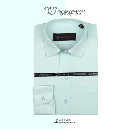 Plain Men's || Light Green || Formal Shirt - FE1199CC