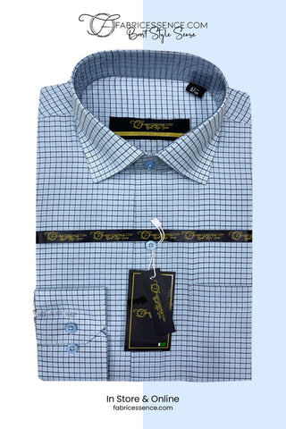 Check Formal Shirt - CFS-0044 | Elegant Check Design, Tailored Comfort