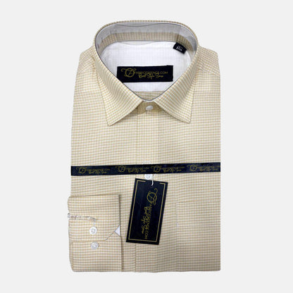 A Men's Check Size 17 to 17.5 Formal Shirt - CSM-2403