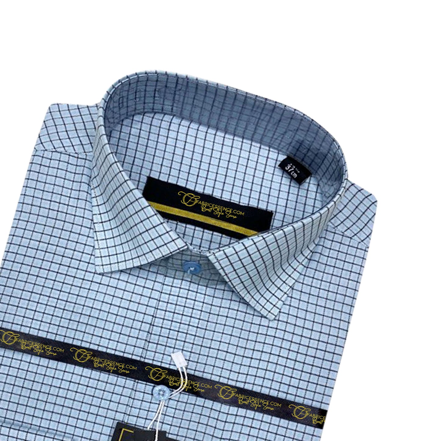 B Men's Check Formal Shirt - CFS-0044