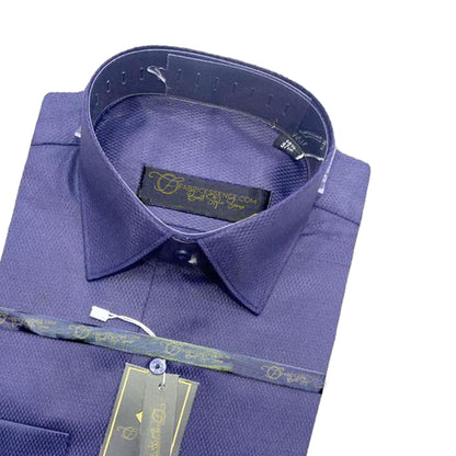 Self DIAMOND Design Dobby Formal Shirt - Blue || DFE2403