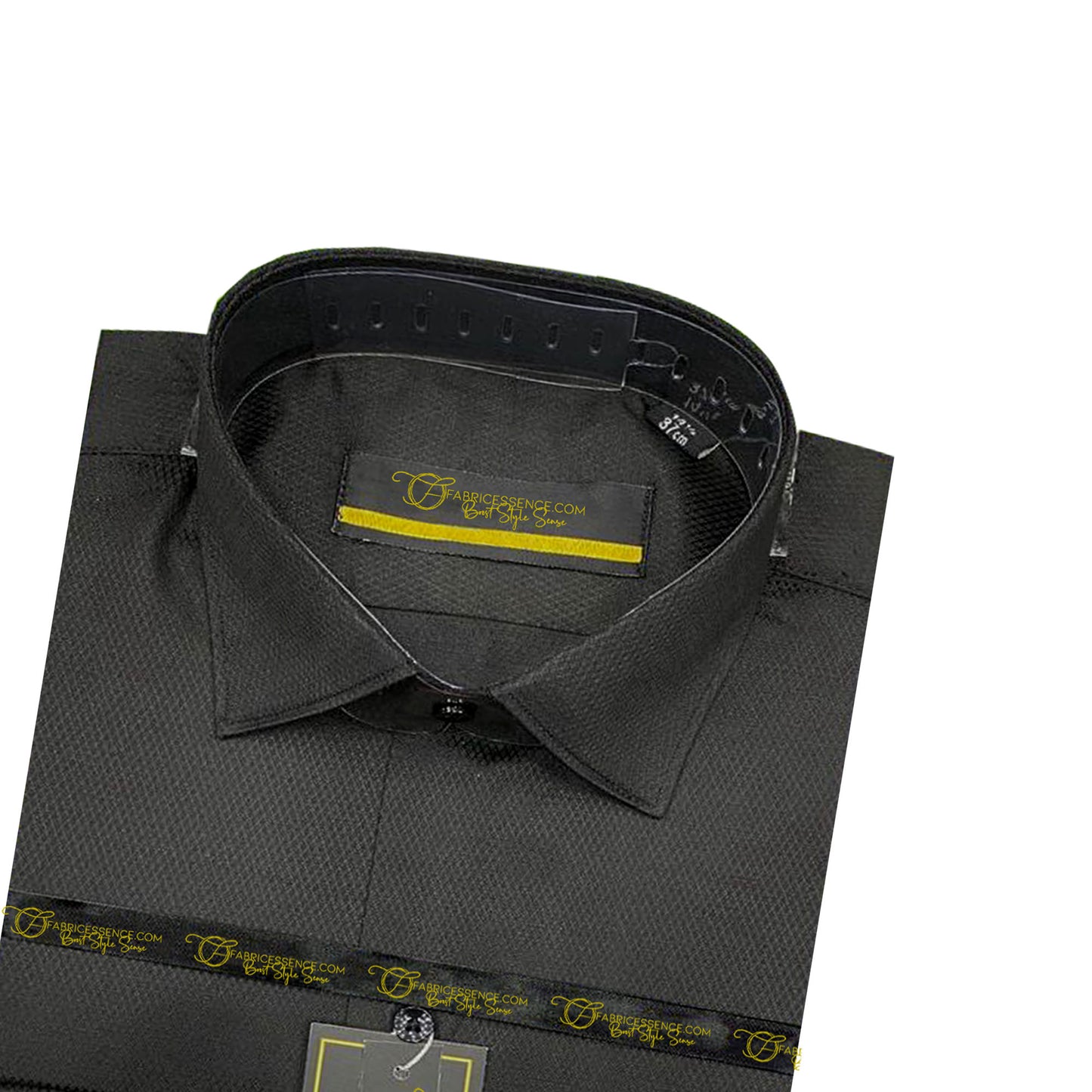 Self DIAMOND Design Dobby Formal Shirt - Black Color  || MFE0024