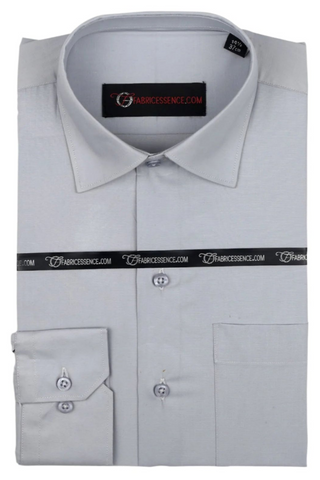 Men's  Plain Formal Shirt - | Light Grey | FE1199CC