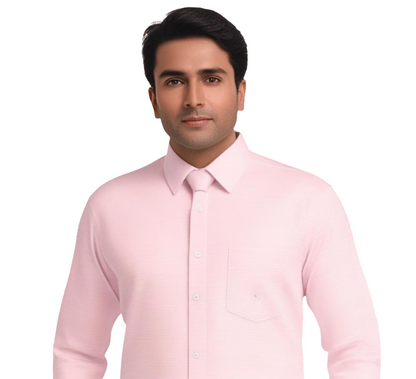 Men's Plain Formal Shirt - | Pink | FE1199BP