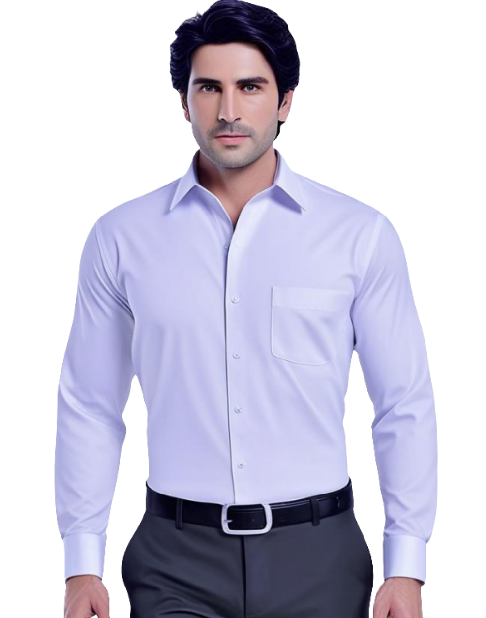 Men's Plain Formal Shirt - | Neel White | FE1199PW