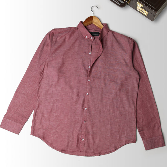 Slim Fit - Chambray Trendy Casual Shirt || Classy Light Pink |
