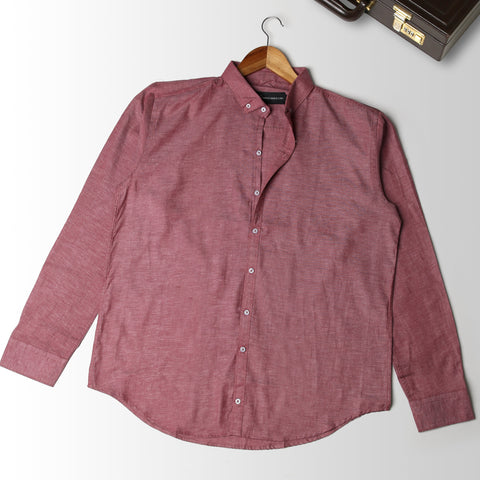 Slim Fit - Chambray Trendy Casual Shirt || Classy Light Pink |