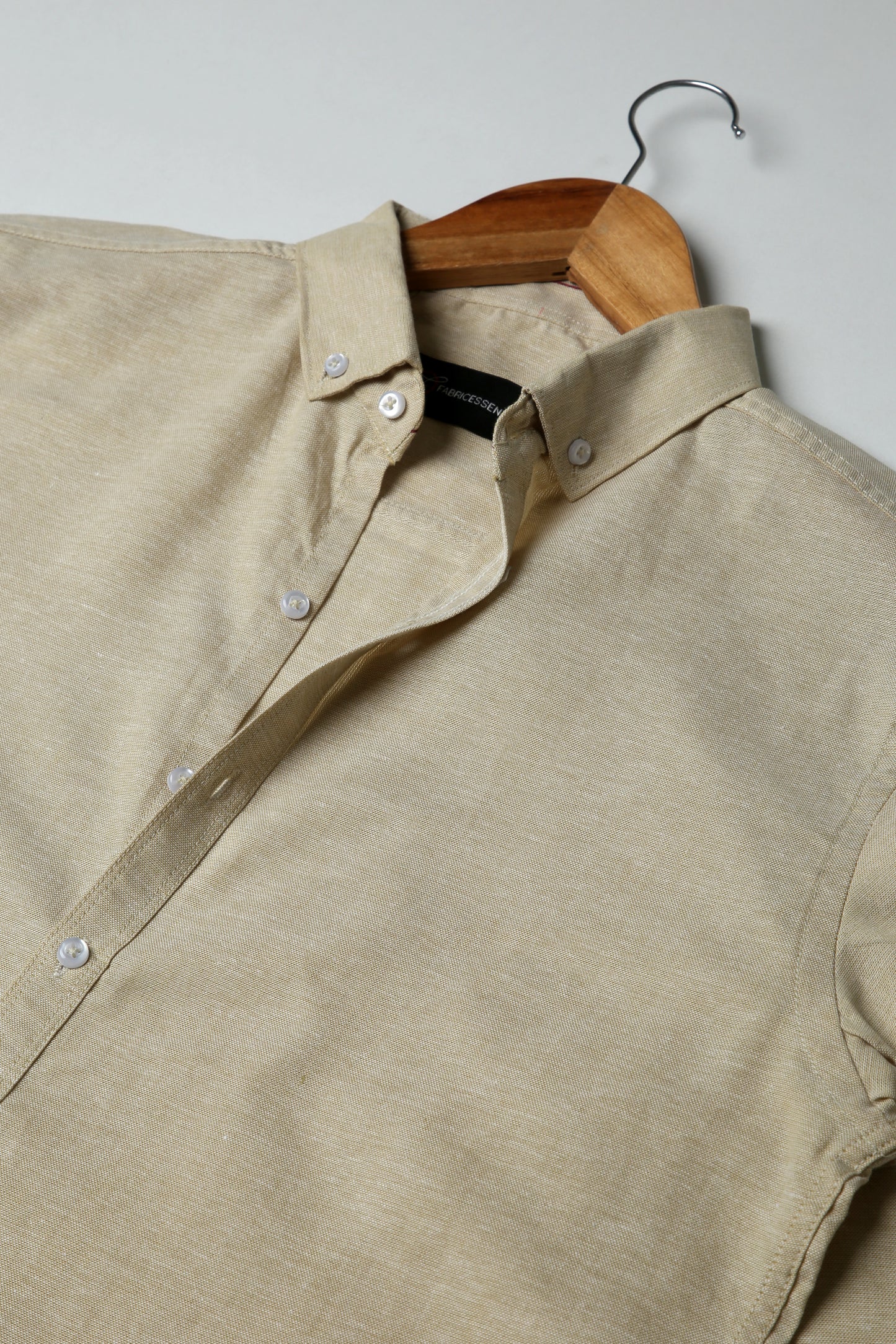 Slim Fit - Chambray Trendy Casual Shirt  || Beige |