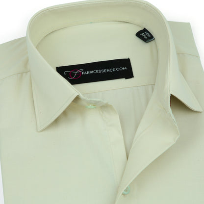 Men's || Pista Green || Plain Formal Shirt - FE1199PG