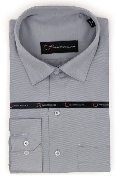Diamond Design Dobby Formal Shirt - Grey | DFE2402 |