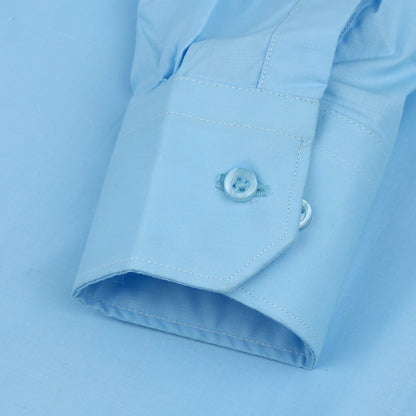 Plain Men's || Aqua || Formal Shirt - FE1199CC