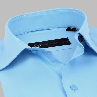 Plain Men's || Aqua || Formal Shirt - FE1199CC