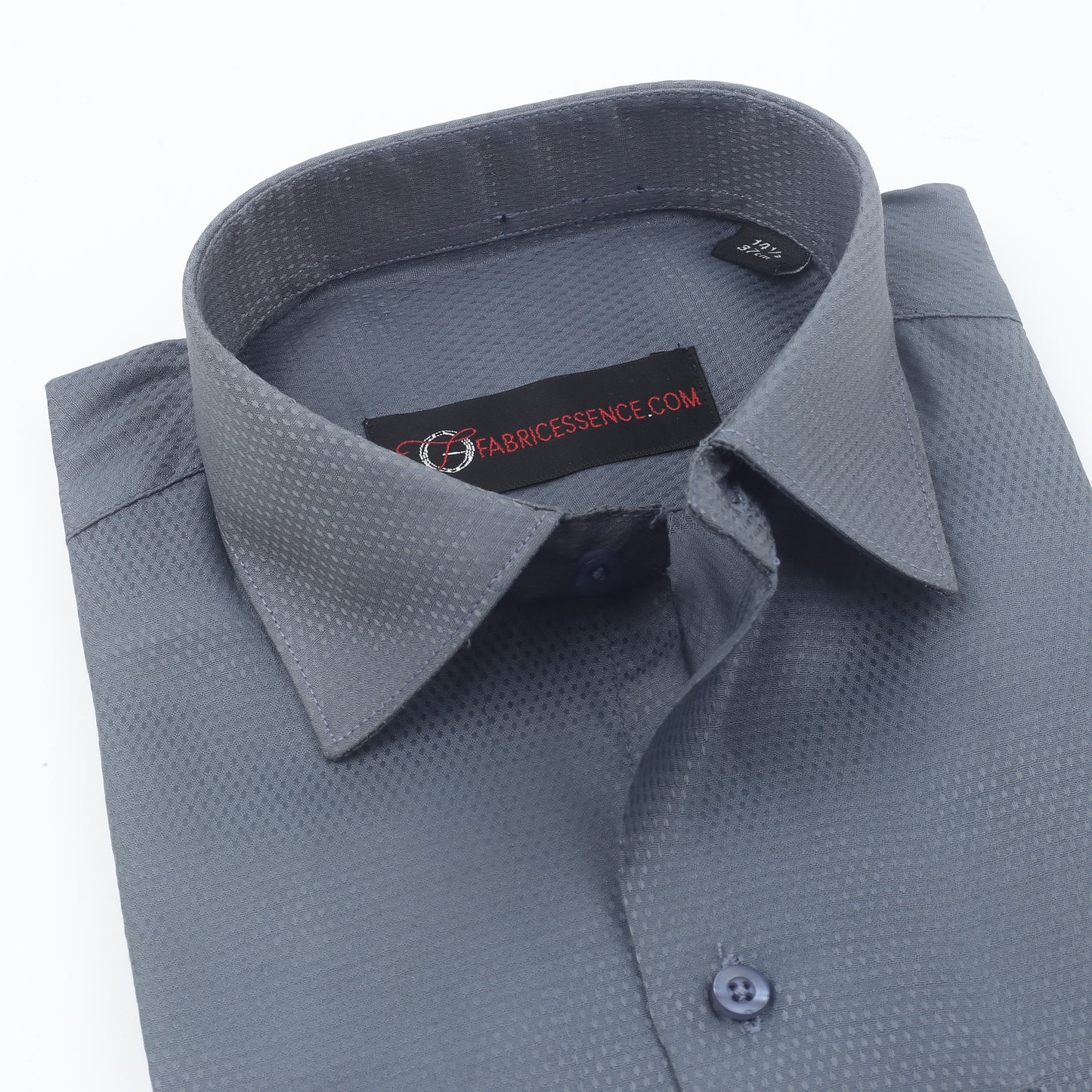 Self  Design EXecutive Formal Shirt - Dark Grey  || S142403