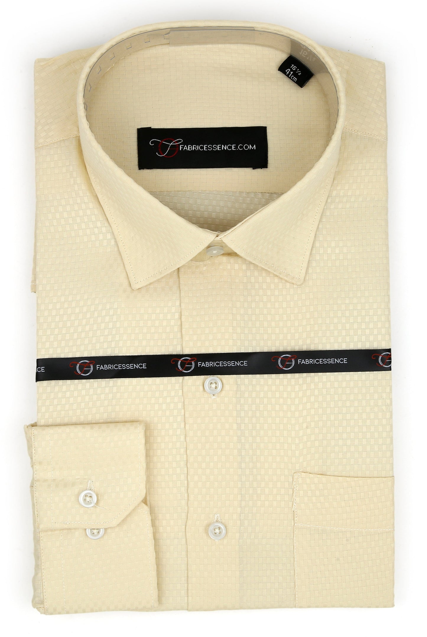 Dobby Self-Design Textured Formal Shirt  – Executive Formal -  Cream| 2025 A |