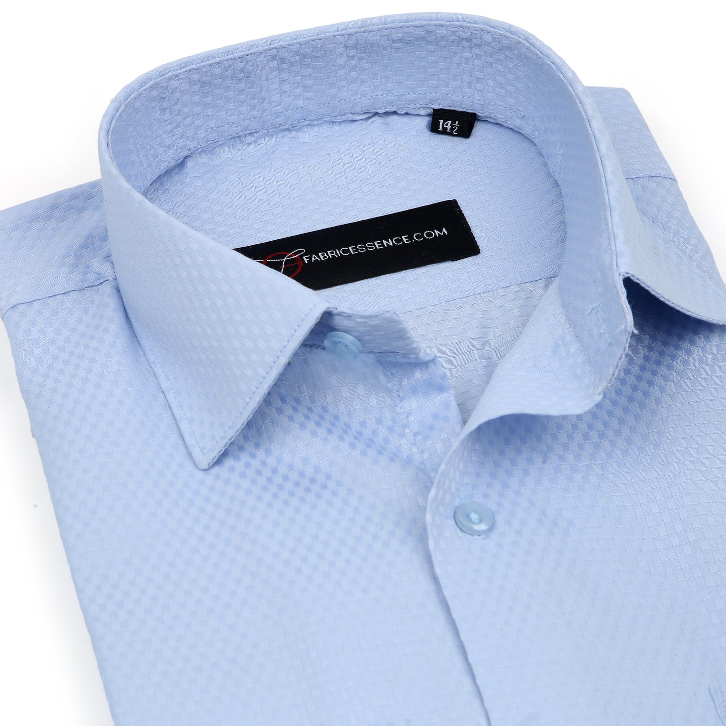 Dobby Self-Design Textured Formal Shirt  – Executive Formal-  Light Blue| 2025 D|