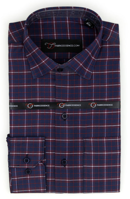 Admiral Executive Check Formal Shirt – Timeless Professional Wear - CH2025-D