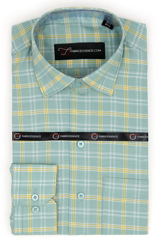 Bespoke Executive Check Formal Shirt – Timeless Professional Wear - CH2025-F