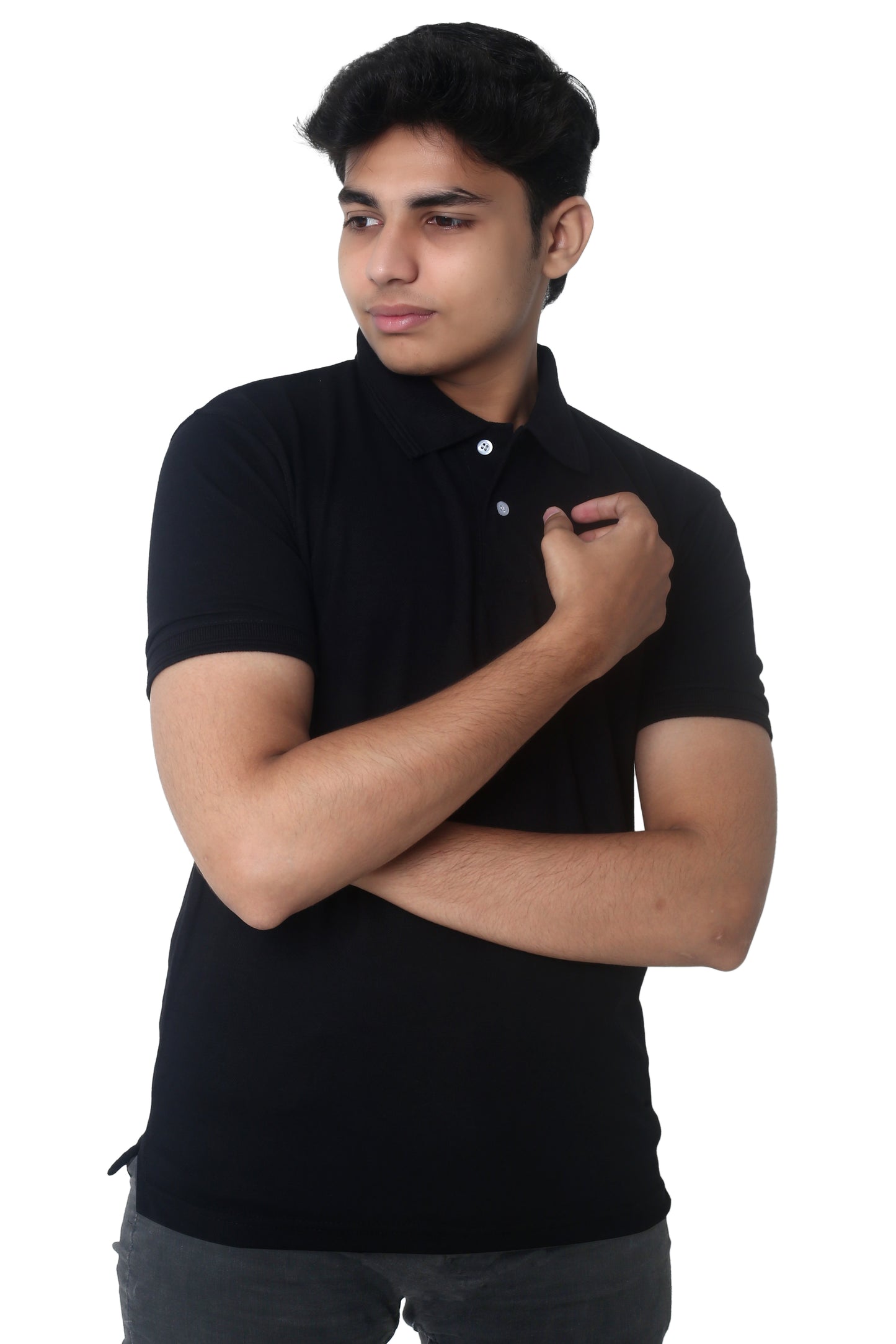 Polo T-Shirt Basic Half Sleeves Cotton  (POLO-028)