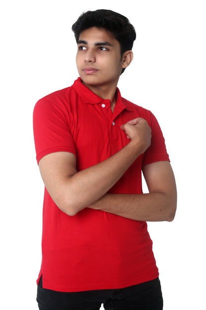 Polo T-Shirt Basic Half Sleeves Cotton  (POLO-021)