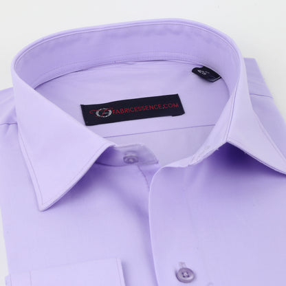 Chemise habillée unie pour homme || Violet clair || - FE1199LP