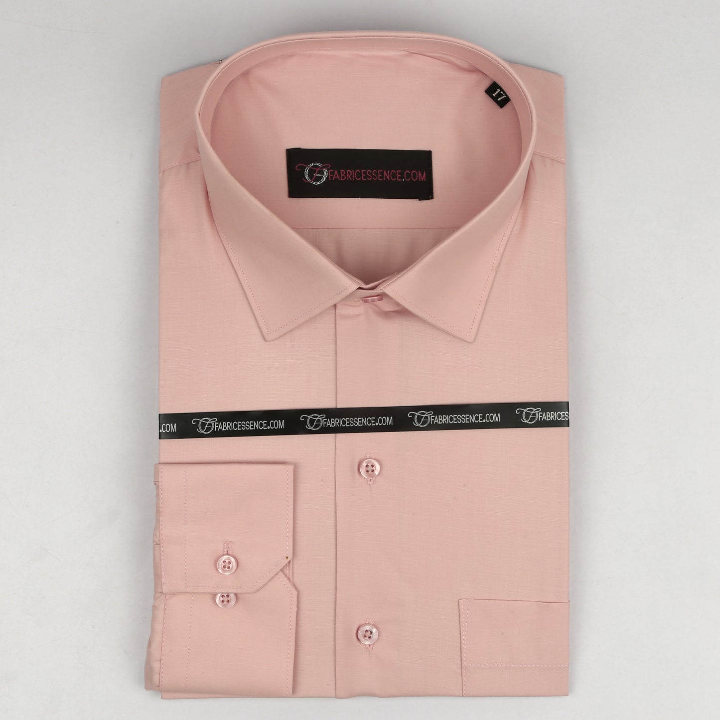 Men's || Pinkish Fawn || Plain Formal Shirt - FE1199PF