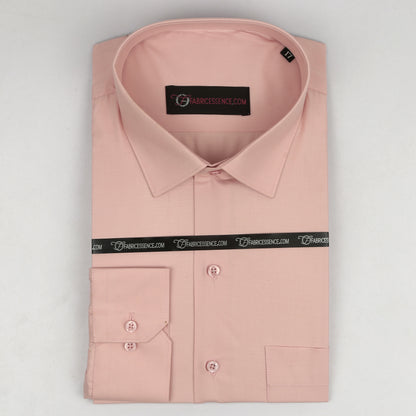 Men's || Pinkish Fawn || Plain Formal Shirt - FE1199PF