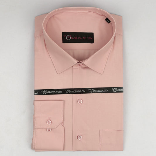 Men's || Pinkish Fawn || Plain Formal Shirt - FE1199PF