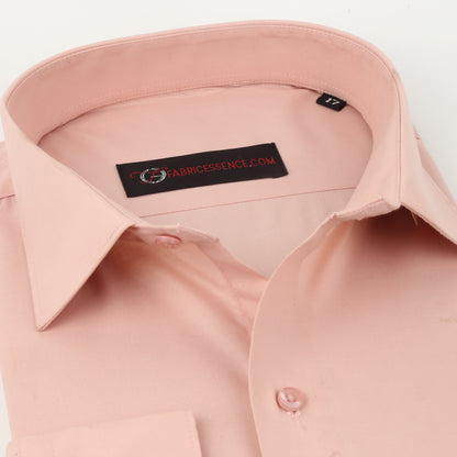 Men's || Pinkish Fawn || Plain Formal Shirt - FE1199PF