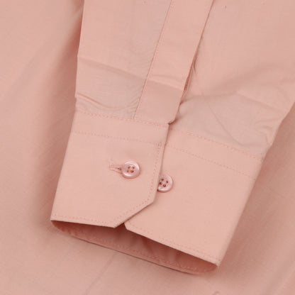 Men's || Pinkish Fawn || Plain Formal Shirt - FE1199PF